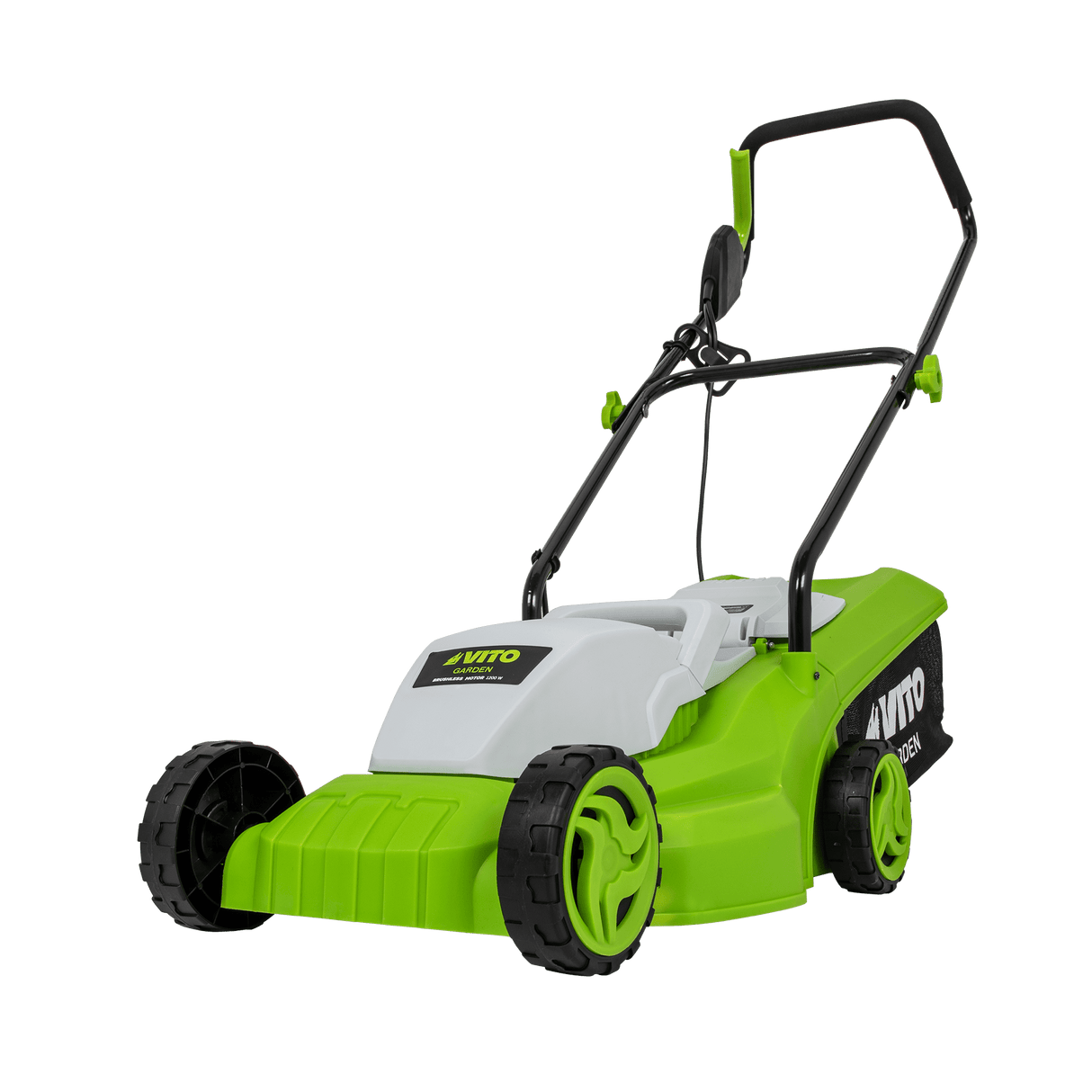 VITO Elektro Rasenmäher 1200W, bis 300m², Schnitt 32cm, 3 Schnitthöhen