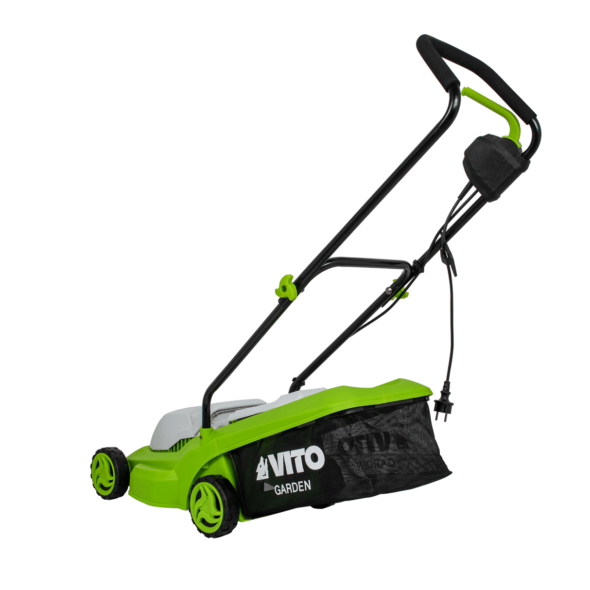 VITO Elektro Rasenmäher 1200W, bis 300m², Schnitt 32cm, 3 Schnitthöhen
