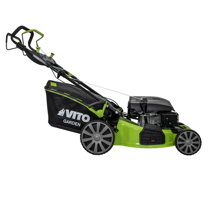 VITO Benzin Rasenmäher mit Antrieb - Test 1.5 Oberklasse Rasenmäher, Nass- & Trockenschnitt - 6,5PS