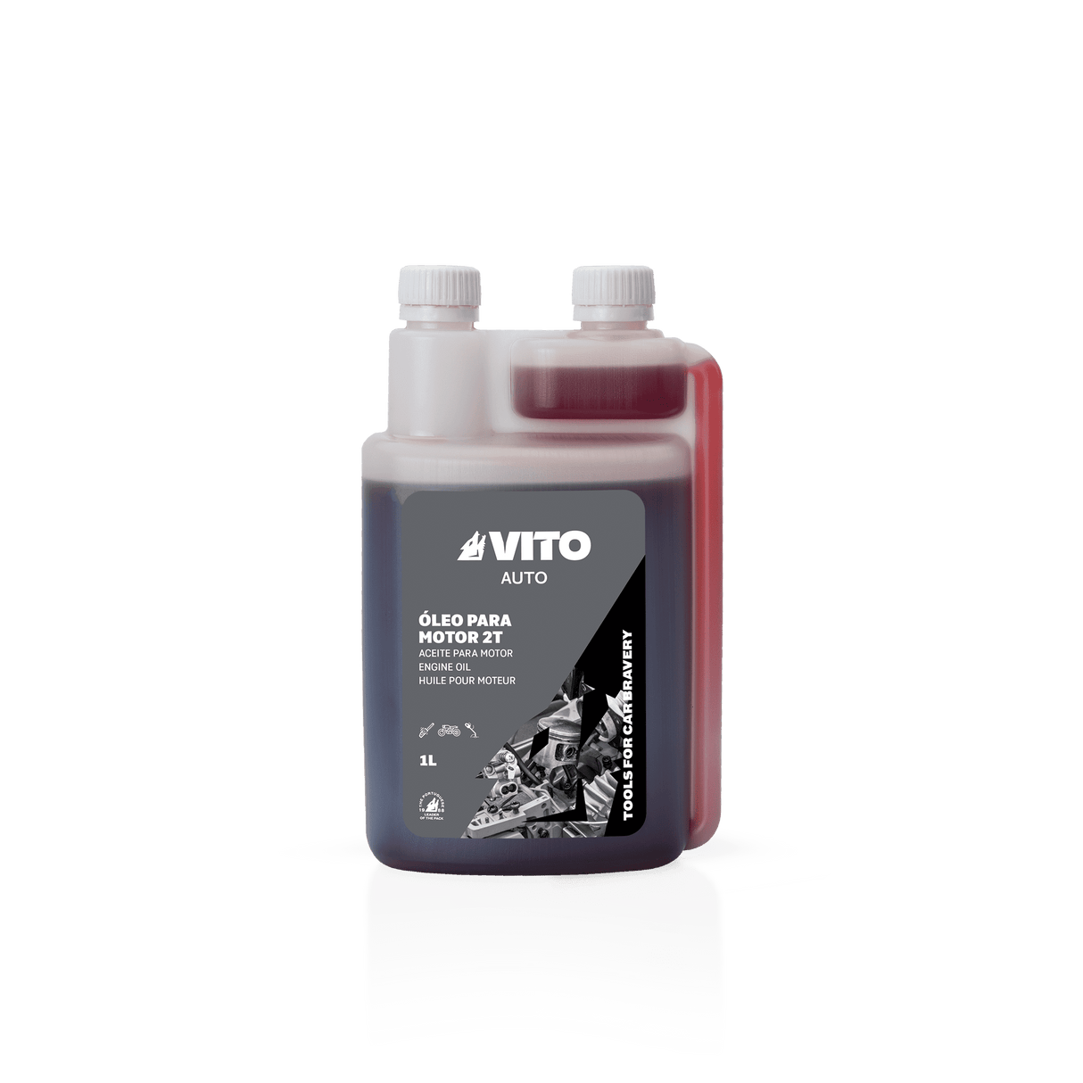 VITO 2-Takt-Motoröl 1 Liter Zweitaktöl teilsynthetisch für Motorsägen 1L - VIOM2TD