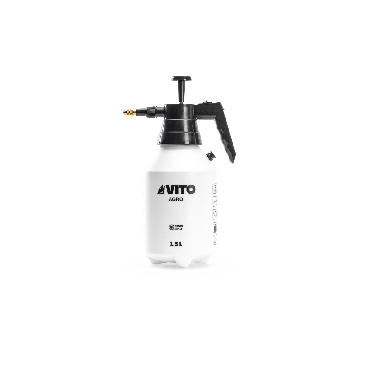 VITO Profi Drucksprüher  mit VITON Dichtungen für Chemikalien, 1,5 Liter Fassungsvermögen - VIPUPRO15