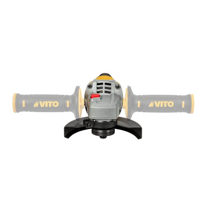 VITO Winkelschleifer 1000W - 125mm - seitlicher Griff, Schutzsystem, Spindelverriegelung, Zusatzhandgriff, Metallgetriebe, Sicherheitsknopf - RAD-Kollektion - Pro Power - VIRE12510A