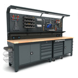 Bullram Profi Werkbank mit Schubladen & Schränken 2960 × 730 × 2005 mm – WBG05
