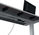 BMB Kabelklemme CATCHIT Up 110 mm x 65 mm Schwarz mit 4 Kabelführungs-Modulen
