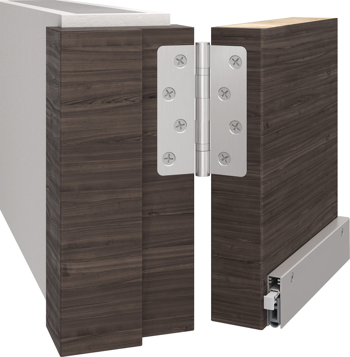 ATHMER Türdichtung Kältefeind Allround® 1-1075 Aluminium silberfarben 708 mm für Holztüren