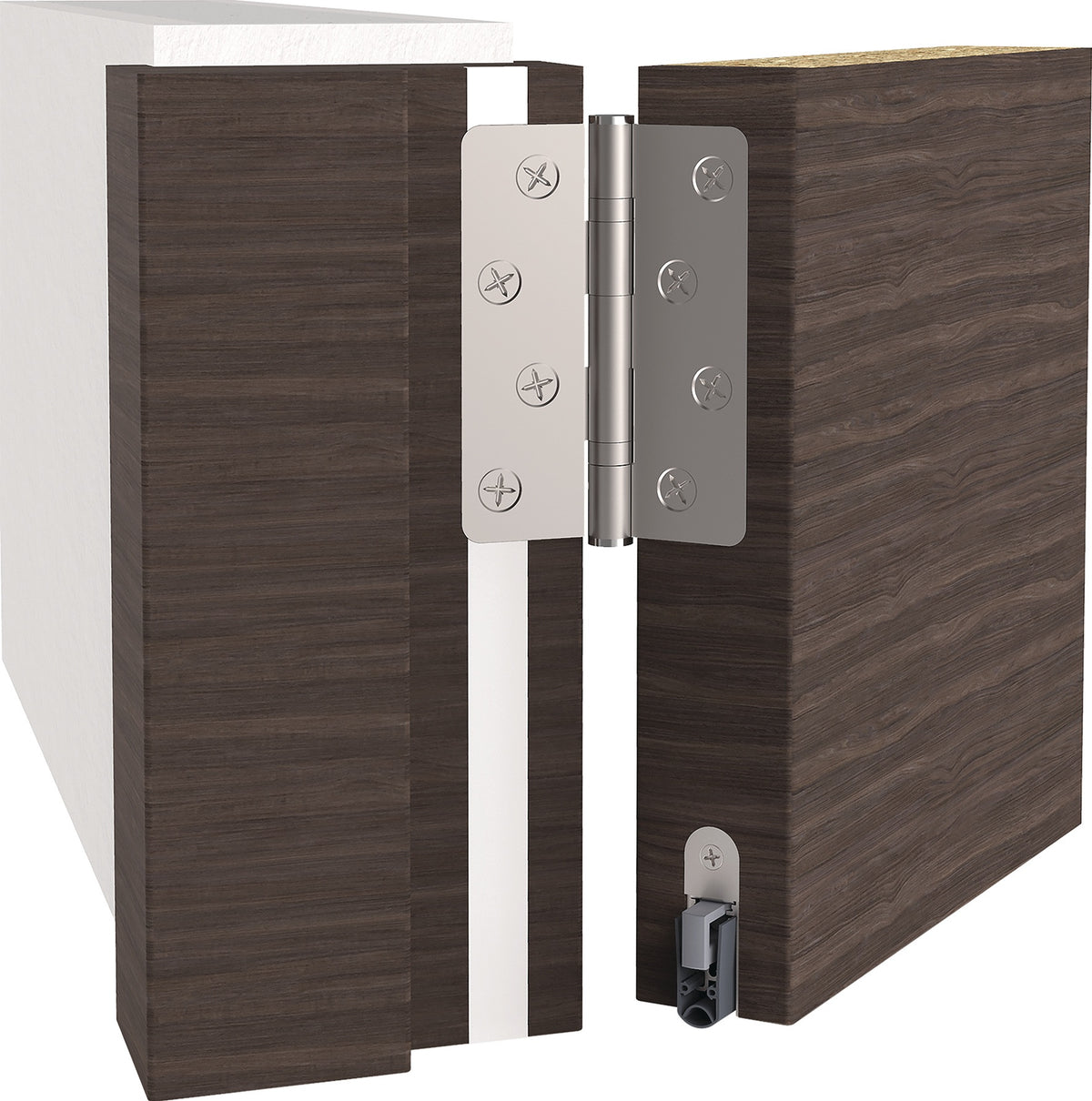 ATHMER Schall-Ex® L-15/30 WS 1-880 Türabsenkdichtung Aluminium silberfarben 708 mm