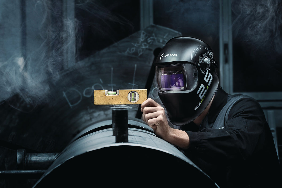 OPTREL Schweißerschutzhelm Vegaview2.5 schwarz 90x110mm DIN 8-12