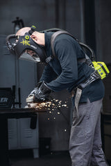 OPTREL Schleifhelm Clearmaxx mit Gebläseatemschutz E3000X – Atemschutz TH3 für sicheres Arbeiten