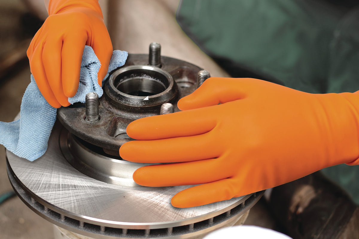 ANSELL TouchNTuff 93-800 Einweghandschuhe orange Gr. 6,5-7 – Chemikalienschutz, puderfrei
