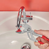 KNIPEX Syphon-/Connectorenzange L.250mm Spann-W.25-80mm schwarz atramentiert