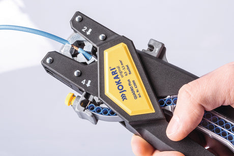 JOKARI Automatikabisolierzange QUADRO Plus 259 mm für 0,5-2,5 mm² mit 4 Funktionen