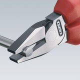KNIPEX Kraftkombizange VDE 180 mm – 35 % Kraftersparnis, verchromt, Mehrkomponenten-Griff