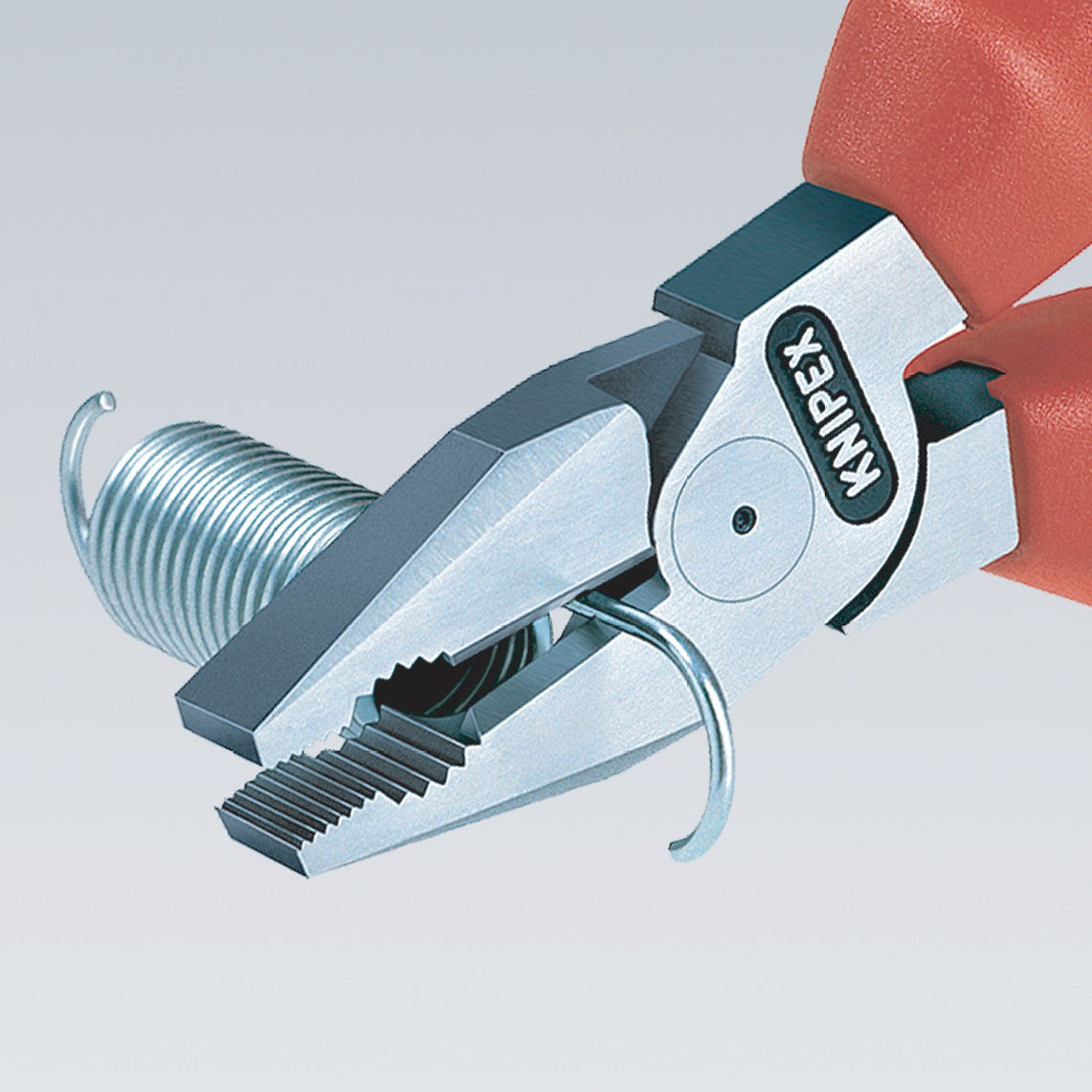 KNIPEX Kraftkombizange VDE 180 mm – 35 % Kraftersparnis, verchromt, Mehrkomponenten-Griff