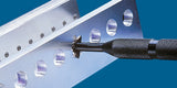 GRATTEC Rückwärtsentgrater Typ R1 für Ø 3–5,5 mm – Schwarz, Aluminiumgriff, HSS-Klinge