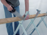 Brennenstuhl Sägebock MB 150S – galvanisch verzinkter Stahl, max. 150 kg, zusammenfaltbar
