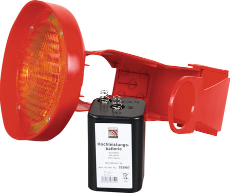 HORIZONT Leitkegel-LED-Leuchte ConeFix gelb einseitig mit Automatikschalter