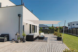 Sonnensegel CANNES RE 4x3 m anthrazit von WINDHAGER – UV-Schutz 50+, wind- und wasserabweisend