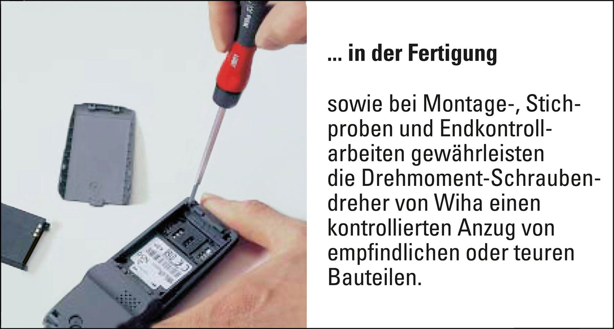 WIHA Drehmomentgriff 0,4-1,0 Nm einstellbar mit Skala und Klicksignal