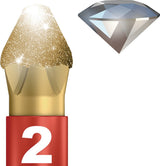 WERA Bitsortiment Bit-Check Diamond 1 12-tlg. PH/PZD/TX mit Rapidaptor Bithalter