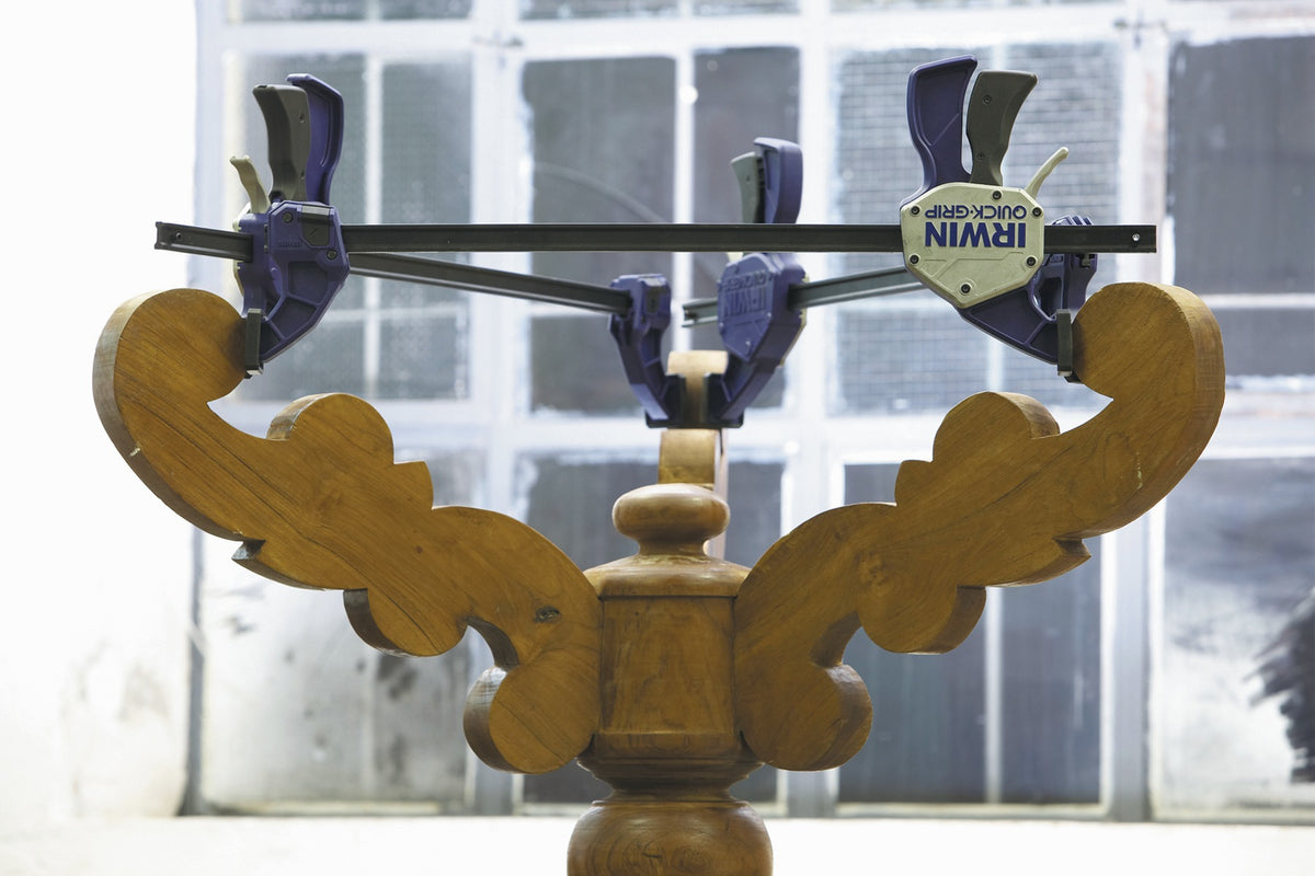 IRWIN Einhandzwinge Quick Grip 150 mm Spannweite, 92 mm Ausladung, 235-378 mm Spreizweite