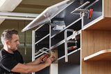 BESSEY Ganzstahlschraubzwinge GZ-KG mit 2-K-Klappgriff, 250 mm Spannweite, 120 mm Ausladung