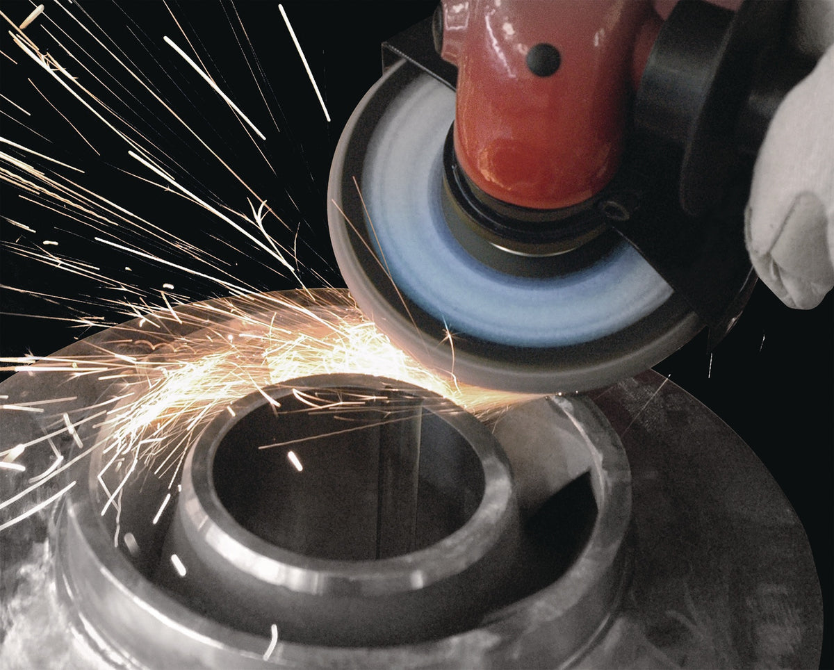 LUKAS Fächerscheibe V2 POWER ZK Ø125 mm Körnung 40 Zirkonkorund für Stahl und Edelstahl