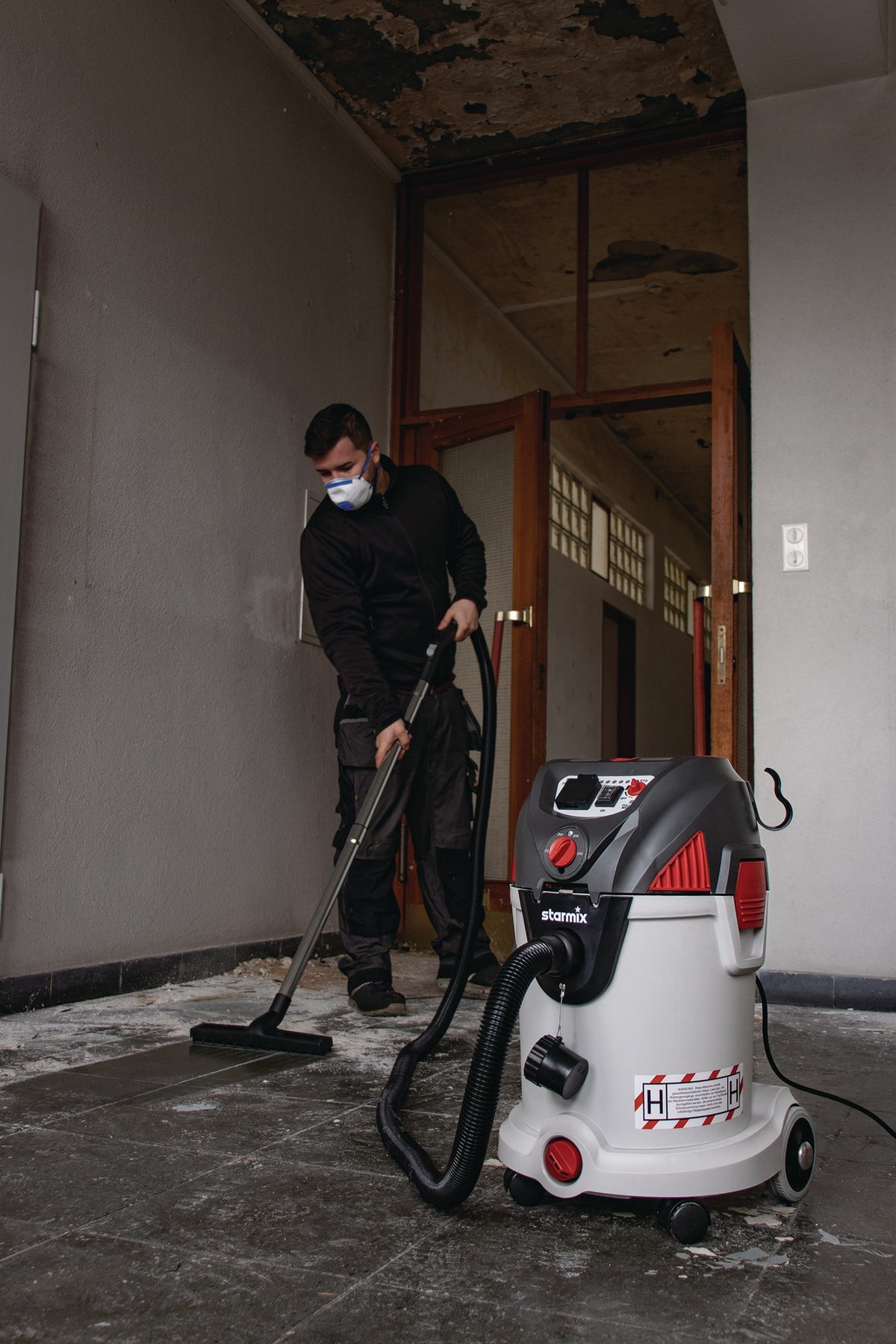 STARMIX Sicherheitssauger APDH-1430 1400 W 30 l Staubklasse H mit PressClean