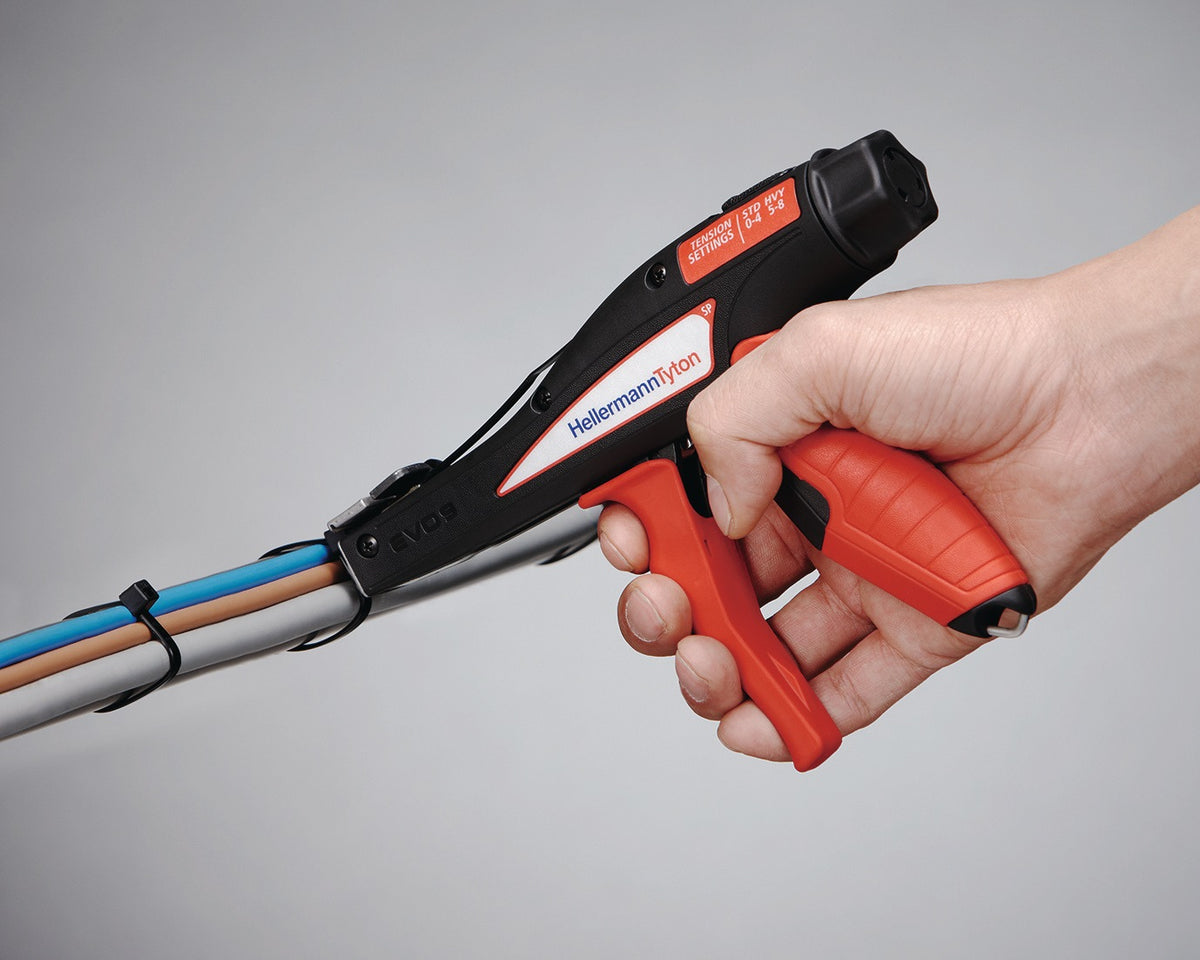HELLERMANNTYTON Kabelbinderzange EVO9 191 mm für Kabelbinder 2–13,5 mm