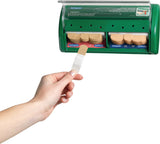 Pflasterspender Salvequick CEDERROTH – 85 Pflaster-Strips, Wandmontage, mit Spezialschlüssel