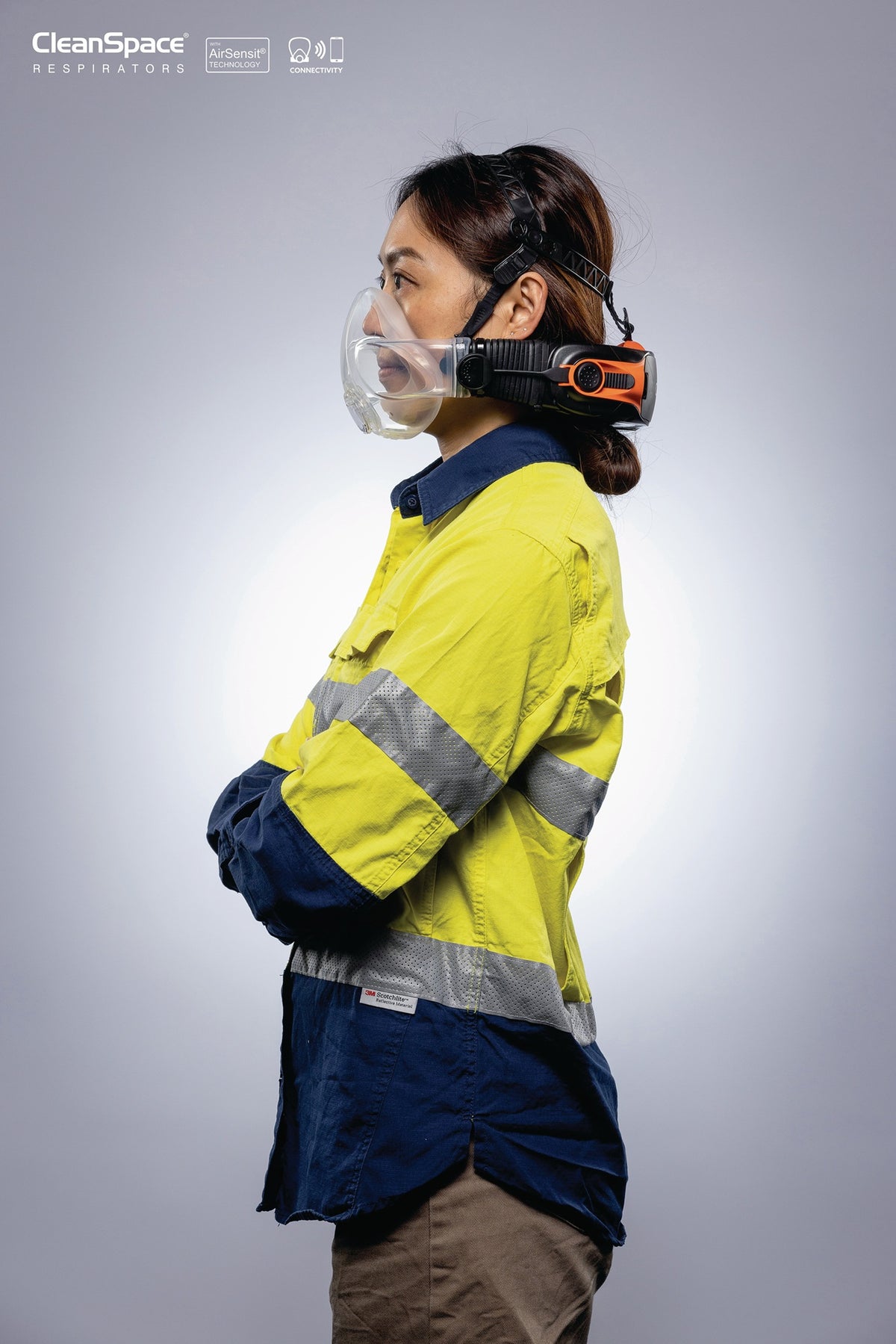 CLEANSPACE Halbmaske CST1034 mit Ausatemventil – Silikon, klein, EN 12942