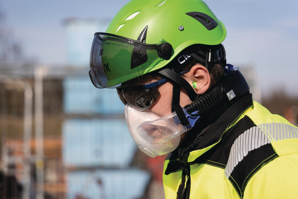 CLEANSPACE Halbmaske CS3003 WORK EN 12942 inkl. Textil-Kopfband klein – Silikon-Halbmask
