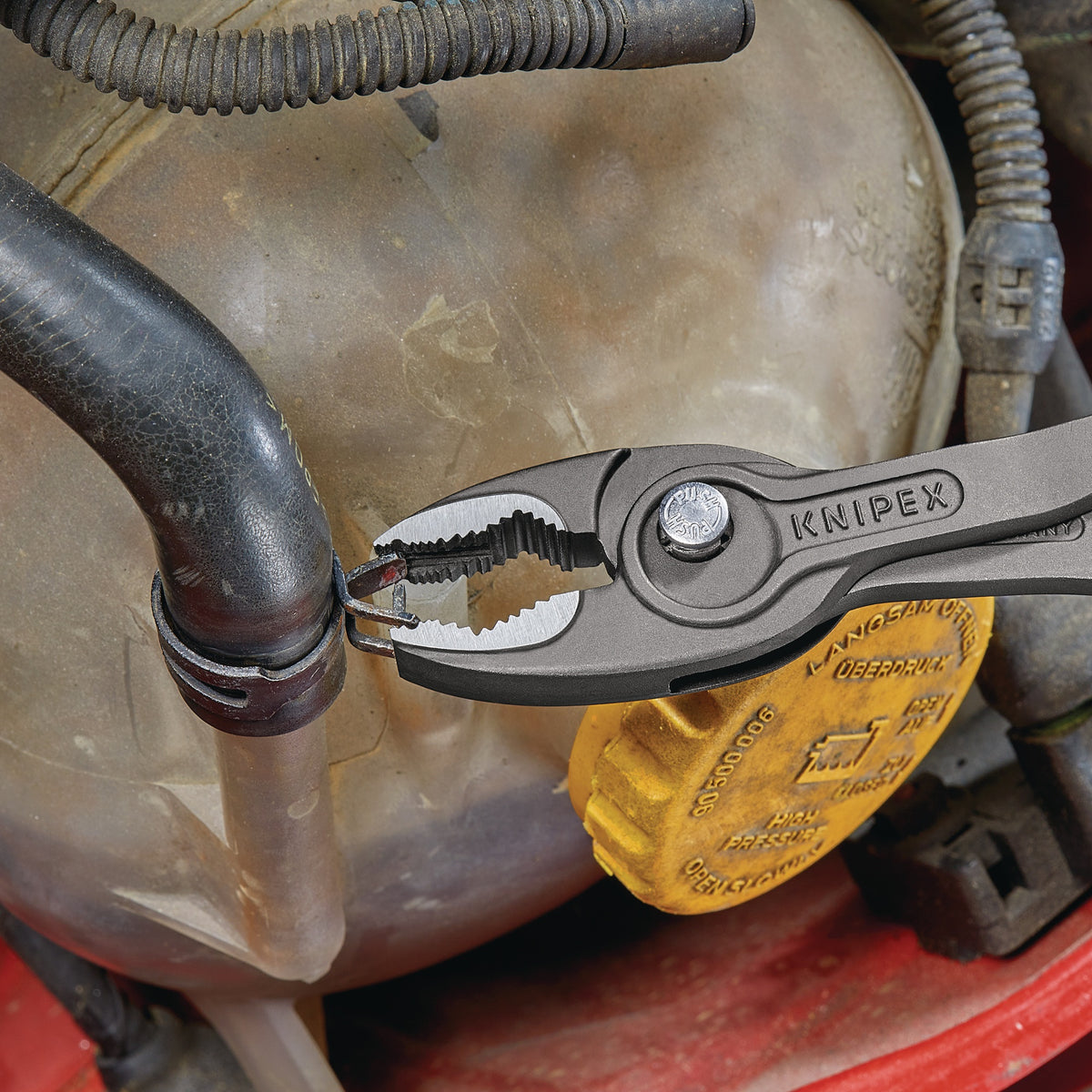 KNIPEX TwinGrip Frontgreifzange 200 mm – Robuste Zange mit Front- und Seitengreif-Funktion