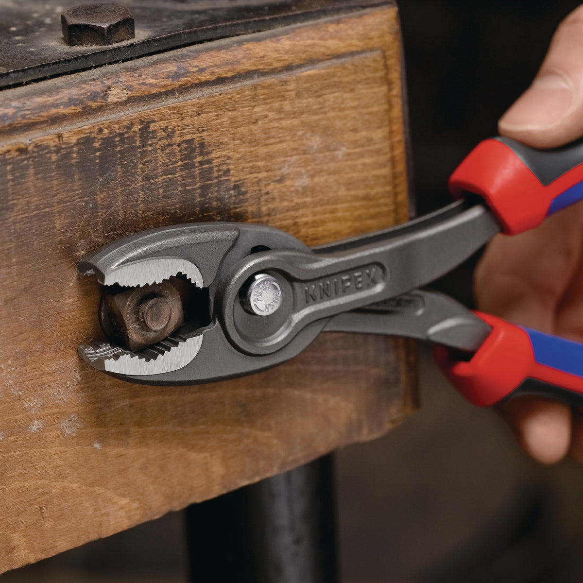 KNIPEX TwinGrip Frontgreifzange 200 mm – Robuste Zange mit Front- und Seitengreif-Funktion