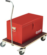 Transportroller Swift 200 kg MONDELIN – 575 x 290 mm, 4 Lenkrollen, Feststellbremse