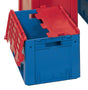 LA-KA-PE Klappdeckel PP 400x300 mm blau mit Scharnier – 4 Stück pro Karton