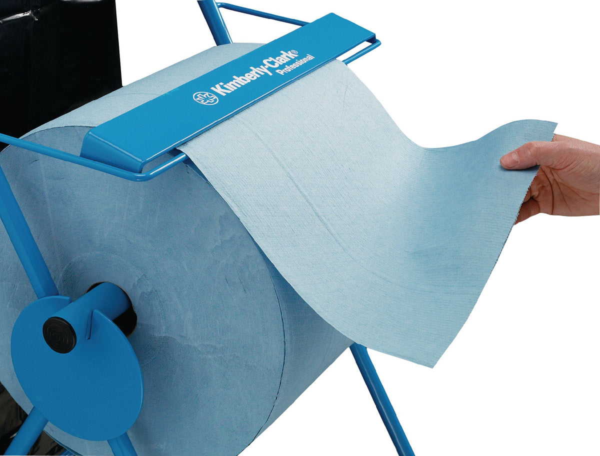 KIMBERLY-CLARK Bodenständer 6155 – fahrbarer Putztuchspender mit Abfallsackhalterung