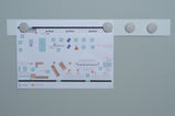 Magnetleiste MAGNETOPLAN 500 x 50 x 0,5 mm weiß selbstklebend