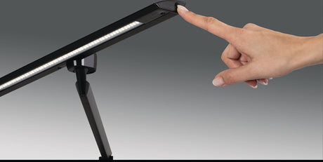 HANSA LED Schreibtischleuchte Zirkon mit Klemme, 820 mm, dimmbar, 650 lm, 5000 K