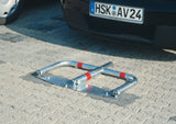 URBANUS Sperrbügel 500 mm silber mit roten Reflexstreifen und Profilzylinder