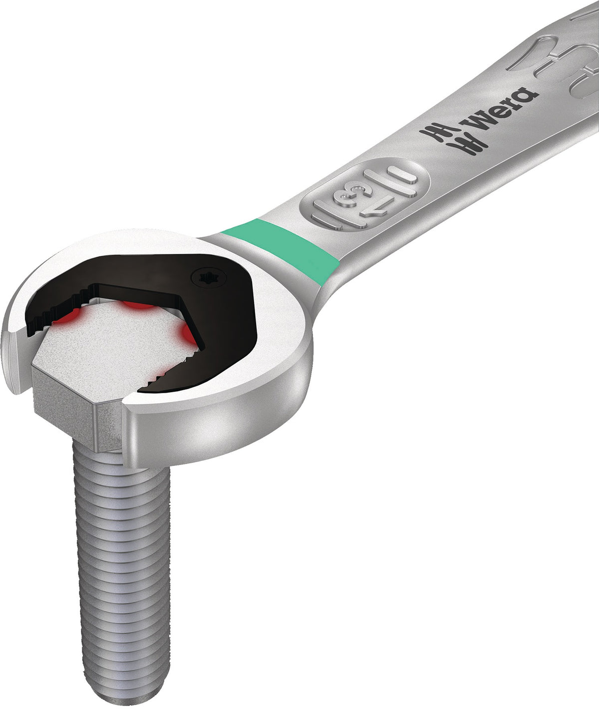 WERA Maulringratschenschlüssel Joker SW 10 mm – 80 Zähne, Haltefunktion, 159 mm