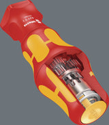 WERA Schraubendrehersatz KK Turbo i 1 16-teilig mit VDE-Wechselklingen und Turbofunktion