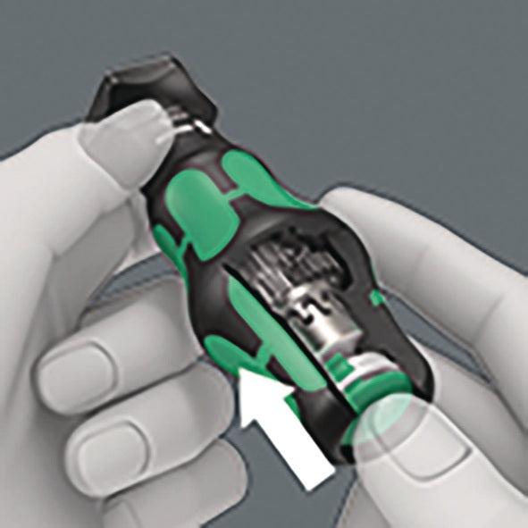 WERA Bitsortiment KK Turbo 1 19-teilig mit Turbofunktion und Rapidaptor Handhalter