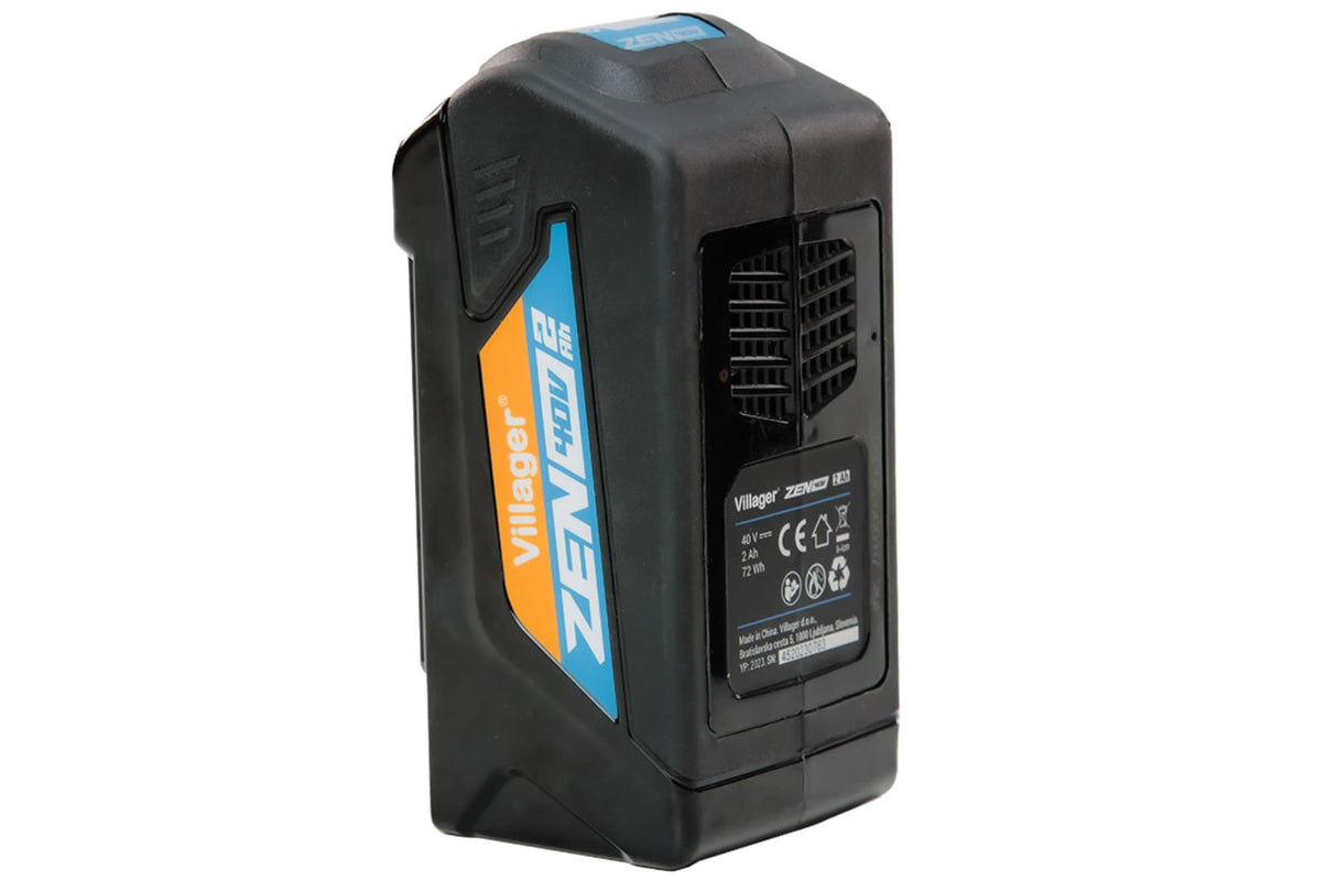 Villager 40V–2.0Ah Akku - kompakter Li-Ion Akku mit 72 Wh & Schnellladefunktion - VI-082470
