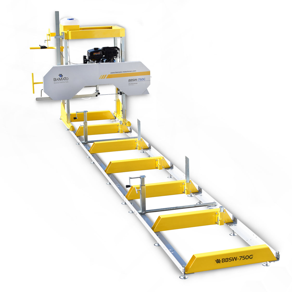 BAMATO BBSW-750G Blockbandsäge mit Benzinmotor und Elektrostart