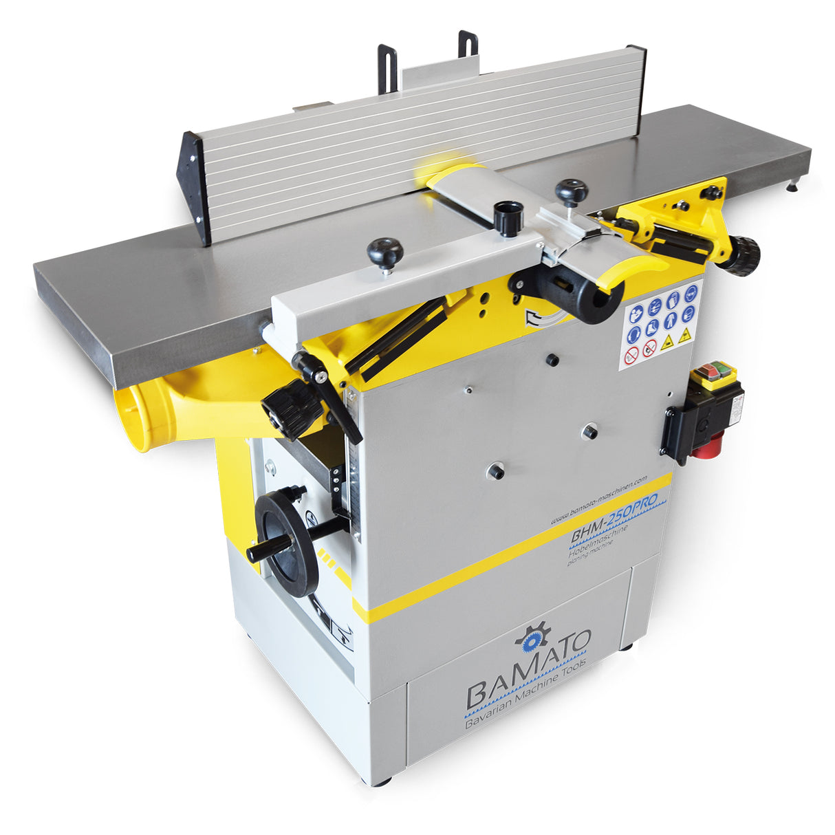 BAMATO Abricht- und Dickenhobelmaschine mit Spiralschneider BHM-250PRO (400V)
