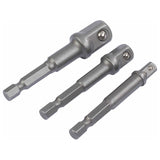 Draper Tools Bithalter/ - Stecknuss, Steckschlüsselnadapter 1/4"-3/8"-1/2", 3 Stück. D00005