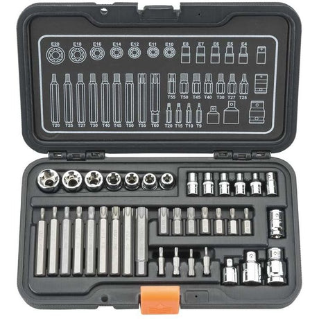 Custor Bit-Satz 1/4"+3/8", Torx/ E-Torx, 37 Stück CBS21037K