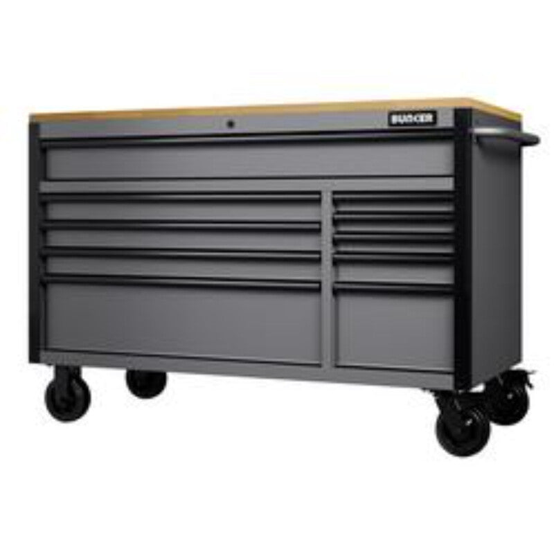 BUNKER Werkzeugwagen/Werkbank, 142cm, hellgrau