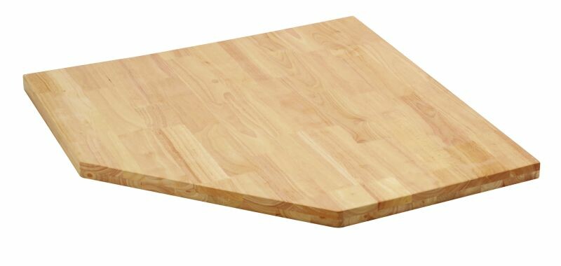 BUNKER Modulare Hartholz-Arbeitsplatte für Eckschrank, 87cm D33210