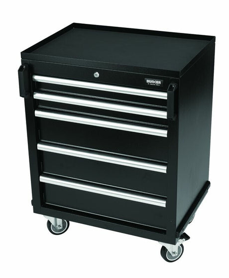 BUNKER Modularer fahrbarer Schrank, 5 Schubladen, 65cm D29792